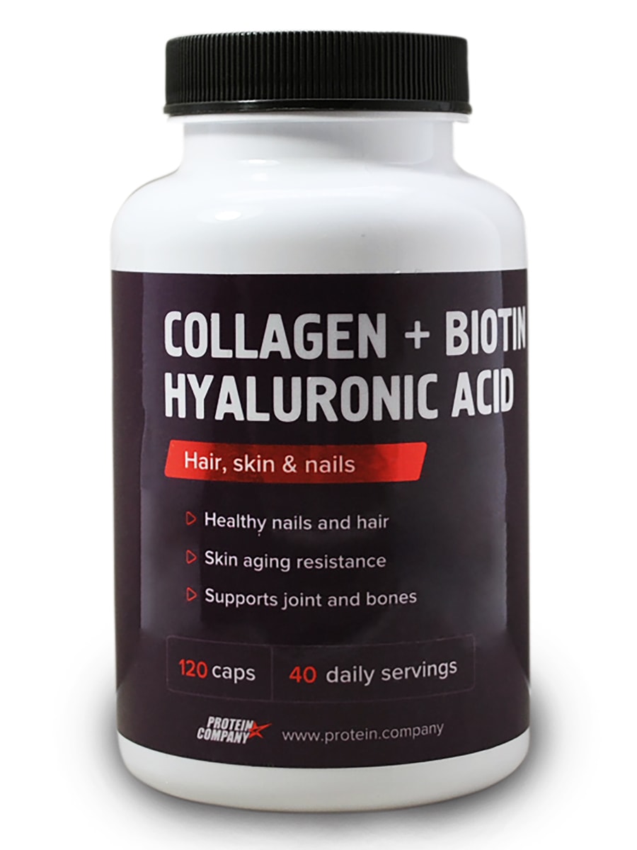 Collagen + Biotin Hyaluronic acid (Коллаген + Биотин) PROTEIN.COMPANY, 120 капсул