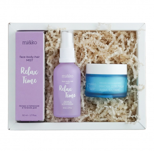 МиКо Набор для лица "Glowing Beauty", мист и ночная маска