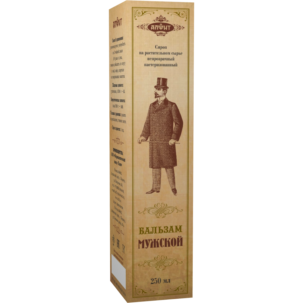Алфит Бальзам мужской (пластик), 250 мл.