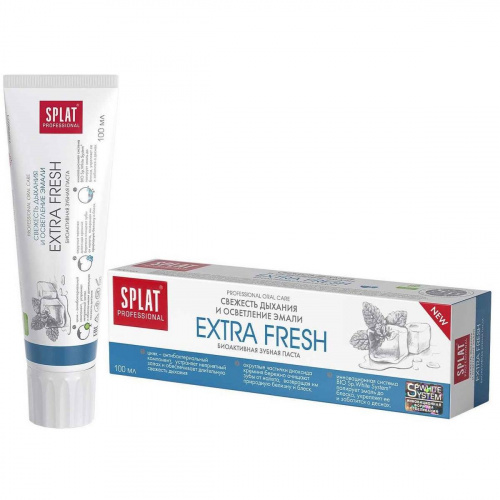 Зубная паста SPLAT Professional EXTRA FRESH, свежесть дыхания и осветления эмали 100 мл