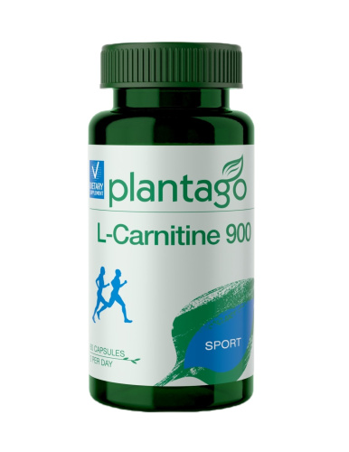 L-Carnitine 900 (L-карнитин 900 мг) Plantago, 60 капс.