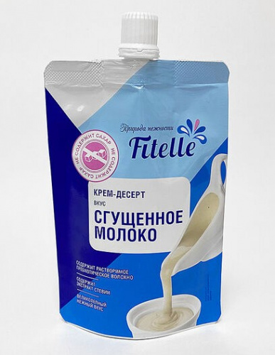 Крем-десерт без сахара "Сгущенное молоко" Fitelle ФитПарад, 100г