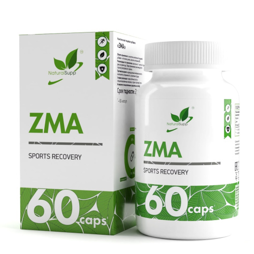 ЗМА (ZMA) Zn+Mg+B6 для спортсменов, для суставов и связок, для иммунитета NaturalSupp, 60 капс.