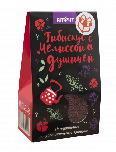 Алфит Чайный напиток Гибискус с мелиссой и душицей, 60 гр.