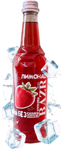 BAZR Натуральный клубничный лимонад, 0,5 л.