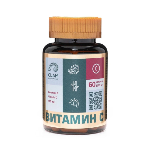 Витамин С (Vitamin C) ClamPharm, 60 капс.