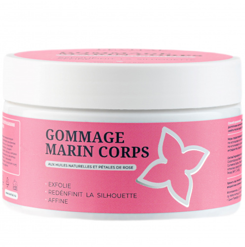 LEVITAL Морской скраб для тела с натуральными маслами и лепестками роз GOMMAGE MARIN CORPS AUX HUILES NATURELLES ET PÉTALES DE ROSE, 250 мл.