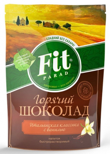 Горячий шоколад ФитПарад со вкусом Ванили, 200 г