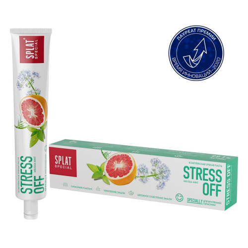 Зубная паста SPLAT Special STRESS OFF / Антистресс, укрепление и осветление эмали 75 мл