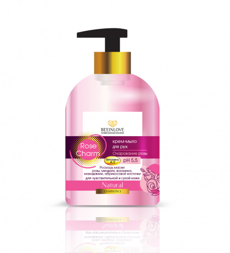 Крем мыло для рук Очарование розы Rose Charm BEEINLOVE, 250 мл