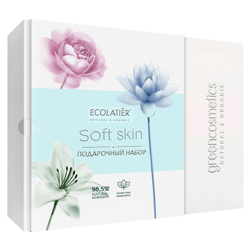 Подарочный набор Ecolatier Soft skin гель для умывания, тоник и крем для лица