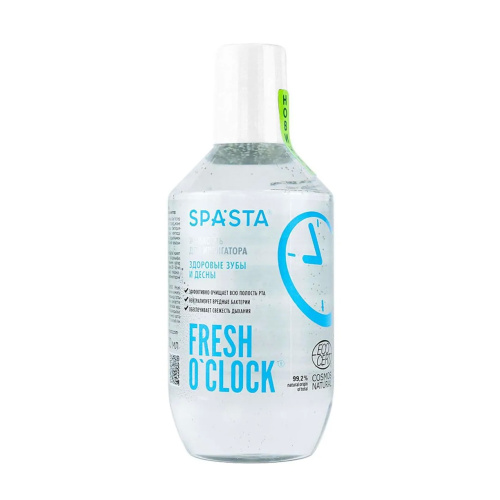 SP Жидкость для ирригатора SPASTA Fresh o’clock Здоровые зубы и десны, 400 мл