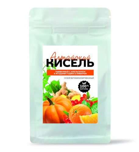 Кисель алтайский Тыква-Апельсин-Годжи-Имбирь Фабрика Ягод, 400 гр.