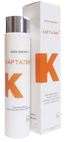 Карталин крем-эмолент 0+, для ежедневного ухода за сухой кожей, 300 мл