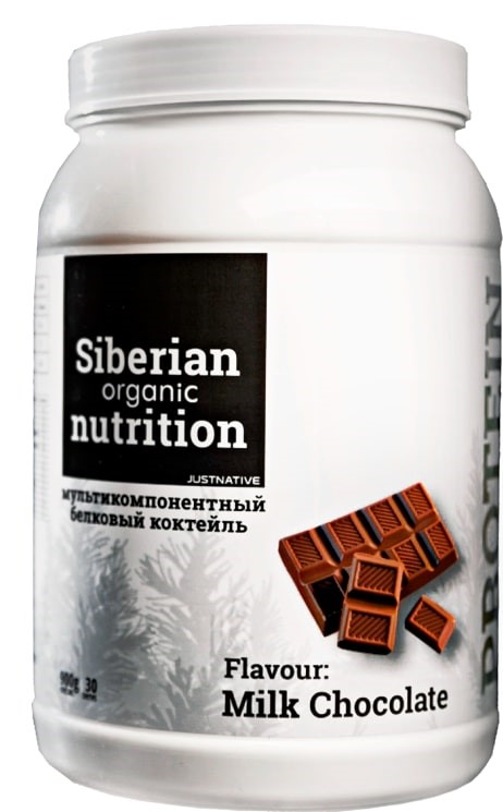 Белковый коктейль вкус шоколад Power Protein Siberian Organic Nutrition, 900 г.
