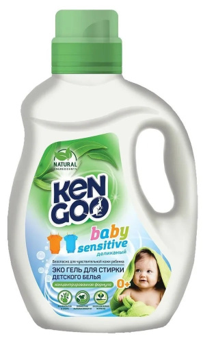 KENGOO Baby Sensetive Эко Гель для стирки детского белья, 1000 мл. 