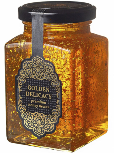 Медовый деликатес с золотом "Golden Delicacy" Мир мёда, 340г