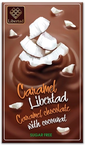 Caramel Libertad Шоколад на карамелизированном молоке с кокосом, 40 гр.
