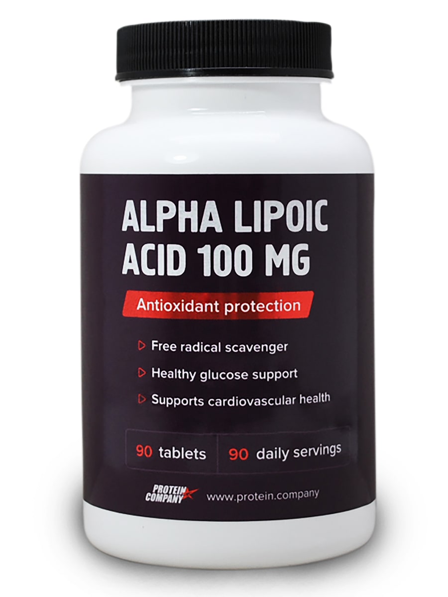 Alpha lipoic acid 100 mg (Альфа-липоевая кислота, вкус натуральный) PROTEIN.COMPANY, 90 таблеток