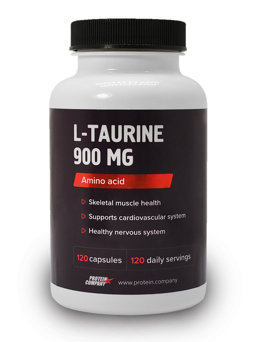 L-Taurine 900 mg (Таурин) PROTEIN.COMPANY, 120 капсул