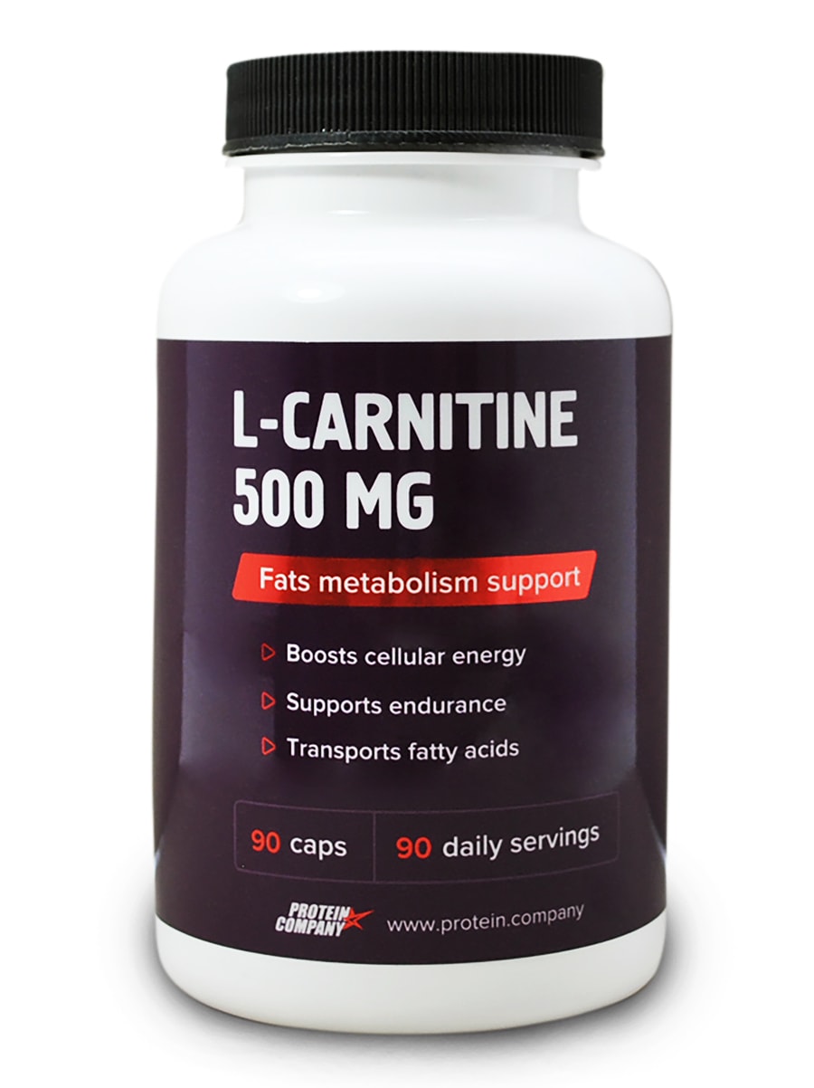 L-Carnitine 500 mg (L-карнитин) PROTEIN.COMPANY, 90 капсул