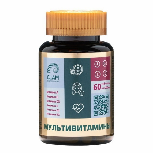 Мультивитамины ClamPharm, 60 таб.