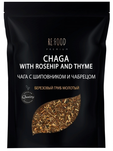 RE:FOOD Чага с Шиповником и чабрецом PREMIUM 100 грамм