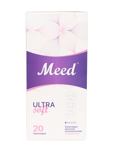 Meed Ultra soft Прокладки женские гигиенические ежедневные, 20шт.