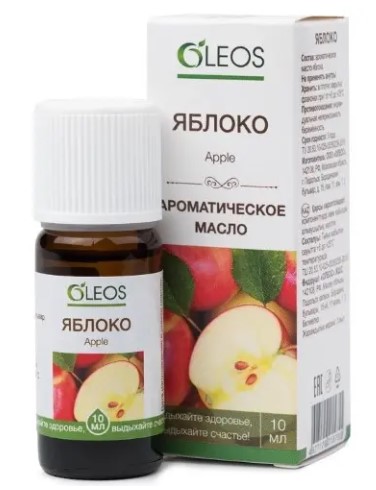 Oleos масло ароматическое яблоко 10 мл