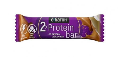 Изделие кондитерское  Батончик Protein bar со вкусом шоколад в глазури тм Ё|батон 