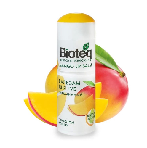 Bioteq Бальзам для губ Витаминный с маслом манго, 3,5 гр.