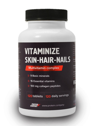 Vitaminize Skin-Hair-Nails для кожи, волос и ногтей PROTEIN.COMPANY, 120 таблеток
