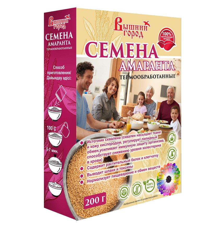 Семена Амаранта термообработанные Вышний Город, 200 г