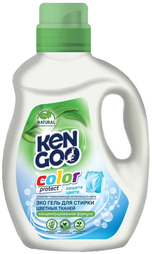 KENGOO Color Protect Эко Гель для стирки цветных тканей, 1000 мл. 