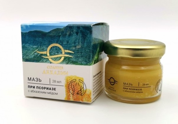 Бизорюк Мазь «При псориазе», «Солнце Абхазии», 28 мл