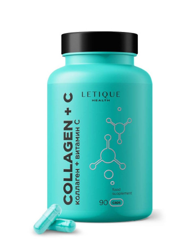 Letique Health Коллаген с витамином С (Collagen + C), 90 капс. по 0,4 гр.