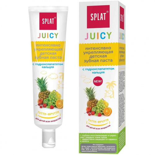 Детская зубная паста SPLAT JUICY, тутти-фрутти 35 мл