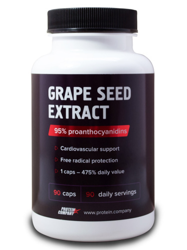 Grape seed extract (Экстракт виноградных косточек) PROTEIN.COMPANY, 90 капсул