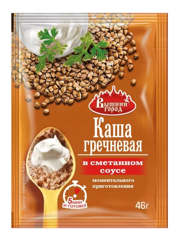 Каша гречневая в сметанном соусе Вышний город, 46 г