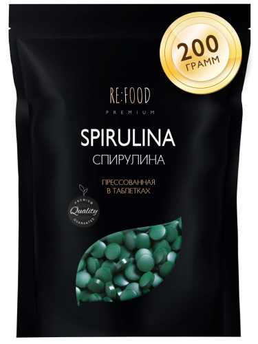 RE:FOOD Спирулина PREMIUM 200 грамм