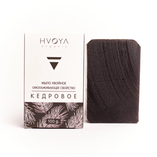 HVOYA cosmetics Мыло хвойное Кедровое омолаживающее свойство, 100 гр.
