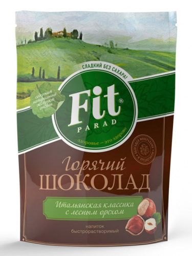 Горячий шоколад ФитПарад со вкусом Лесного Ореха, 200г