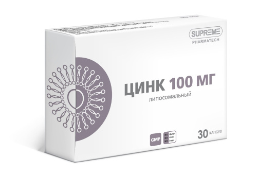 Липосомальный Цинк Supreme Pharmatech, 30 капс. по 100 мг.
