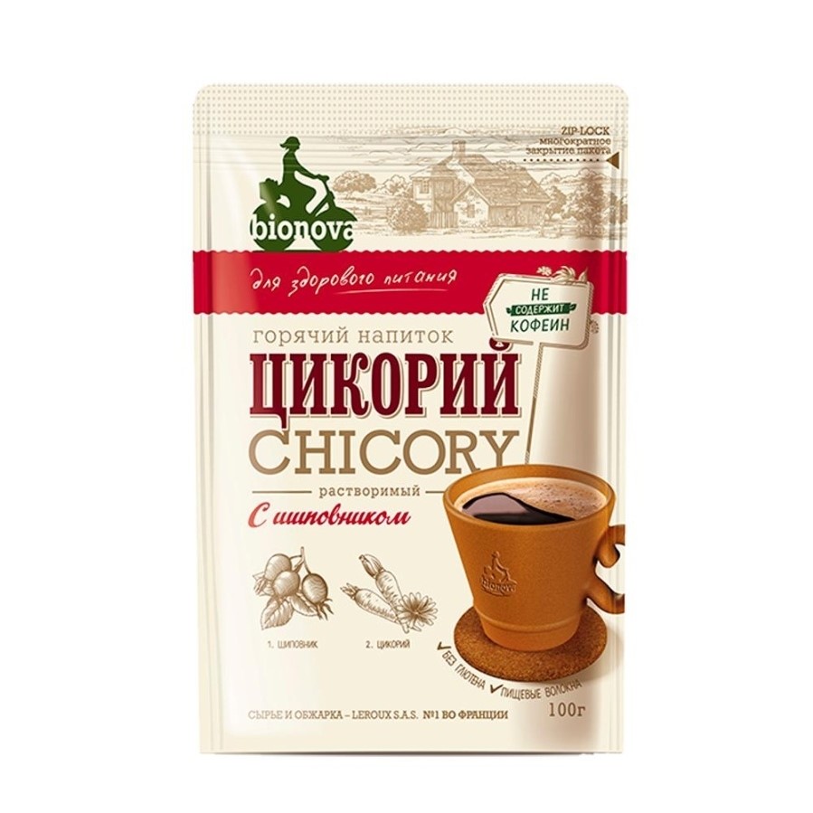 Bionova Цикорий растворимый с Шиповником, 100 г
