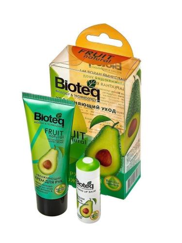 Bioteq Подарочный набор №1 Увлажняющий уход Крем для рук и бальзам для губ с авокадо