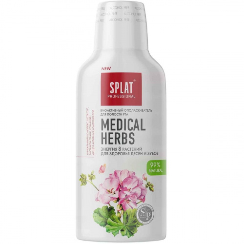 Ополаскиватель для полости рта SPLAT Medical Herbs Лечебные травы, 275 мл