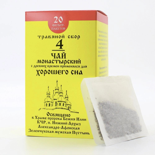 Бизорюк Чай Монастырский №4 Для хорошего сна. Архыз, 20 фильтр-пакетов