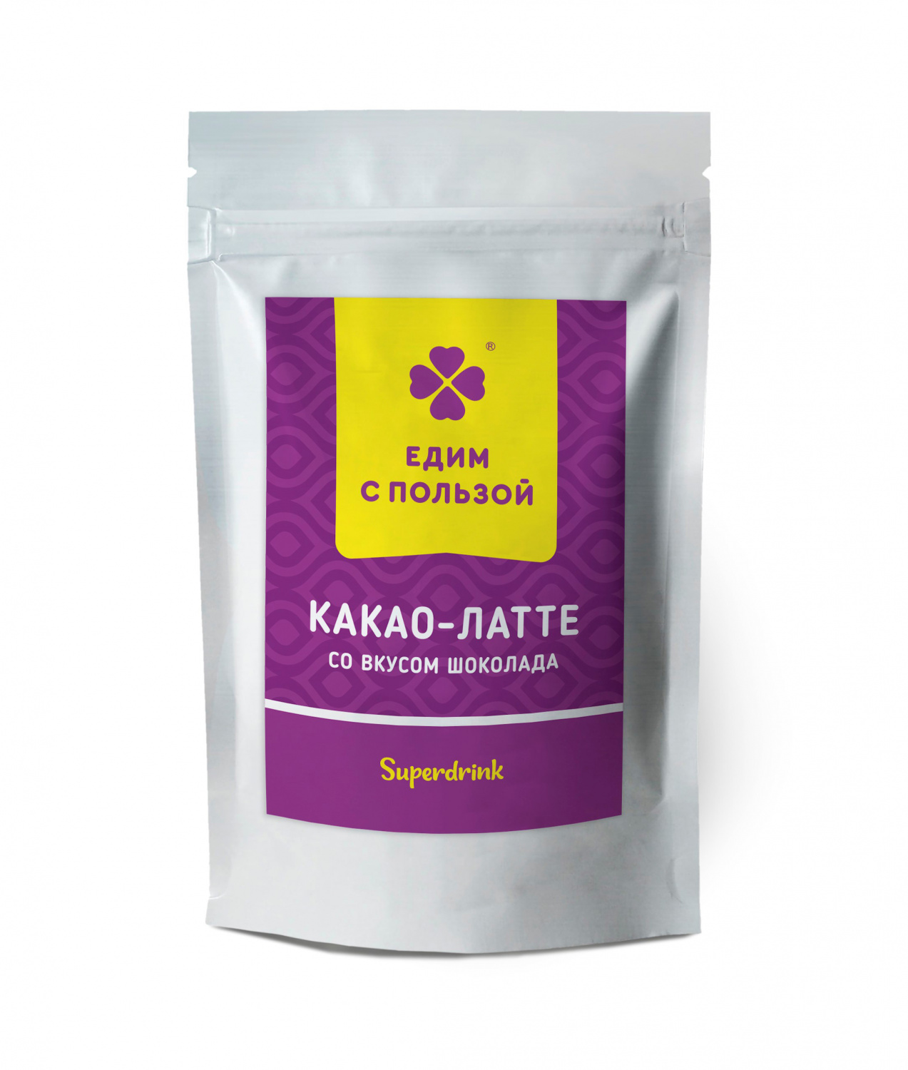 Какао-Латте со вкусом Шоколада растворимый Едим с пользой, 150 г