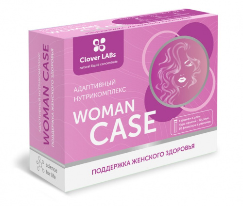 Адаптивный нутрикомплекс Woman Case – Поддержка женского здоровья 10 флаконов