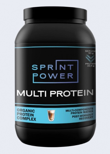 Мульти протеин Sprint Power со вкусом капучино, 900 г
